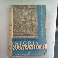 ISTORIA ROMANILOR - CONSTANTIN C. GIURESCU VOL 1
