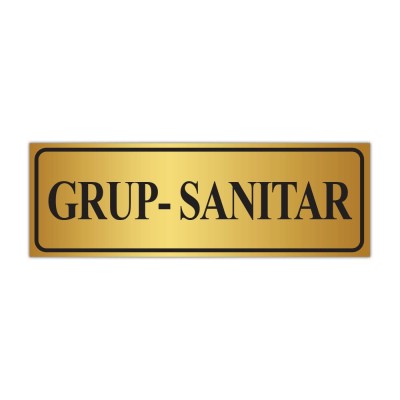 Indicator Grup Sanitar auriu foto
