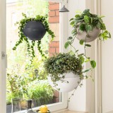 LECHUZA Jardinieră suspendată BOLA Color 32 ALL-IN-ONE, maro nisipiu