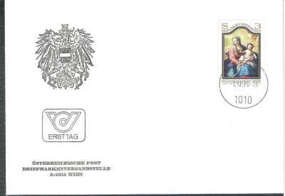 Austria &amp;Ouml;sterreich 1978 Weihnachten FDC K.121 foto