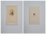 Fotografie de colectie CDV Atelier Ludwig Angerer, Fotograful Curtii din Viena, Portret de domn, Wien, Austria, Austro-Ungaria, ca. 1860-63