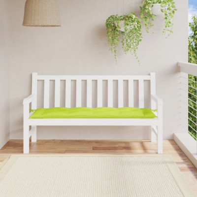 vidaXL Pernă de bancă, verde aprins, 150x50x7 cm, material oxford 314967 foto