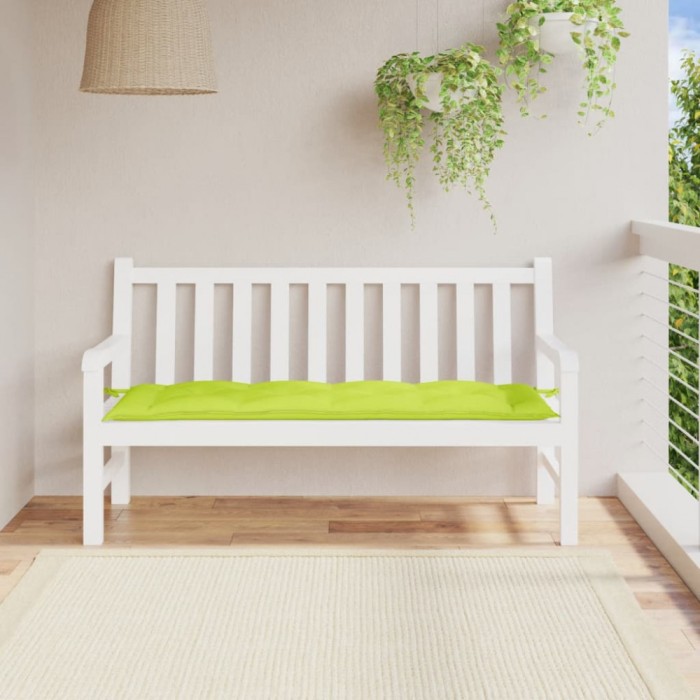 vidaXL Pernă de bancă, verde aprins, 150x50x7 cm, material oxford 314967
