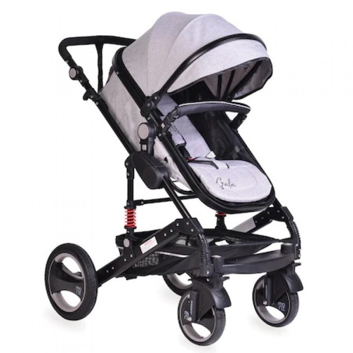 Carucior pentru copii 2 in 1 cu suspensii Gala Grey