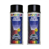 Pachet 2 x Vopsea Spray Auto Dacia Negru Magic Metalizata Dupli-Color 350 ml