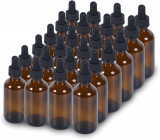 KAN 2 oz Dropper Bottle 24 Pack sticle din sticlă verde Boston 60ml cu picătură, Oem