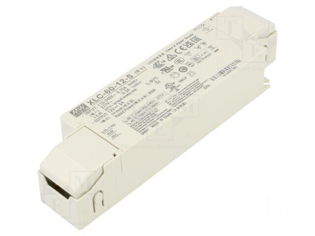 Alimentator LED 60W 12VDC 0-5A 155-400VDC