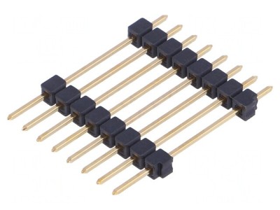 Conector pini 8 pini 2.54mm aurit THT foto