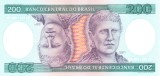 Bancnota Brazilia 200 Cruzeiros (1984) - P199b UNC