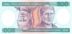 Bancnota Brazilia 200 Cruzeiros (1984) - P199b UNC