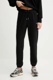 Dkny pantaloni de trening LOGO TERRY culoarea negru, uni, DP5P3632