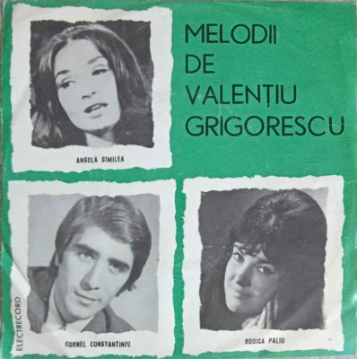 Disc vinil, LP. MELODII DE VALENTIU GRIGORESCU-VALENTIU GRIGORESCU-242941 foto