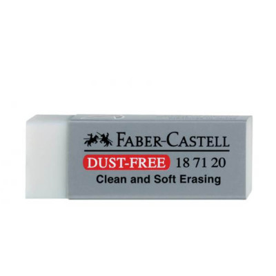 Radiera Faber-Castell Dust Free 20, Alba, Radiera Faber-Castell, Radiere Faber-Castell, Faber-Castell Dust Free Radiera, Faber-Castell Radiera, Radier foto