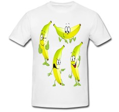 Tricou &amp;quot; Cartoon banana &amp;quot; foto