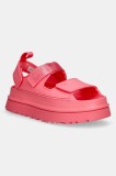 UGG sandale Goldenglow femei, culoarea roz, cu platforma, 1152685-TPCL