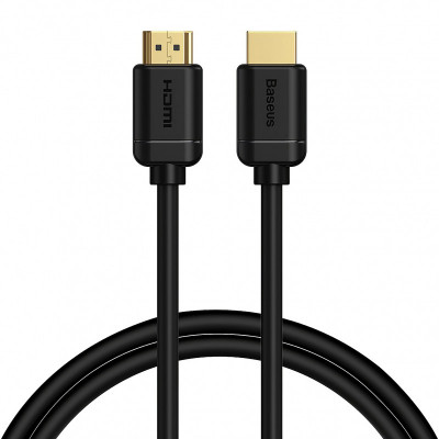 Cablu Audio si Video HDMI la HDMI Baseus 4K, 60Hz, 3D, HDR, 18Gbps, 2 m, Negru CAKGQ-B01 foto