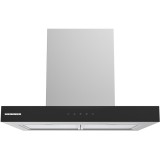 Hota decorativa HDCH-MD60TIX, 60 cm, design T-shape, 800 m3/h putere maxima, 4 trepte de viteza, 1 motor, control Touch, Inox, Heinner