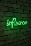 Decoratiune luminoasa LED, Influencer, Benzi flexibile de neon, DC 12 V, Verde, Neon Graph