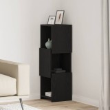 vidaXL Dulap de colț Stejar Negru 30,5x30x95cm Lemn compozit 889830