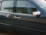 Set de 4 ornamente chedere/geamuri crom pentru Mercedes E-Class W124 din 1984-1997