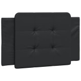 Perna pentru tablie pat, Zadar, negru, 80 cm, piele artificiala, DKD Home Decor