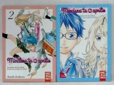 MINCIUNA TA DIN APRILIE de NAOSHI ARAKAWA , 390 PAGINI , COPERTA BROSATA , BENZI DESENATE * , VOLUMELE 1-2 , BENZI DESENATE CU TEXT IN LIMBA ROMANA ,