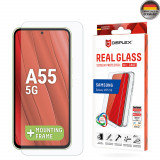 Cumpara ieftin Folie pentru Samsung Galaxy A55 5G, Displex Real Glass + Case, Clear
