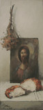 Vand pictura ,Rustica 1 ,ulei panza caserata pe carton, Religie, Impresionism