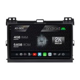 Cumpara ieftin Navigatie 2K Toyota Prado J120 (2002 - 2010), Android OS, S-Quadcore 4GB RAM + 64GB ROM, 9.5 Inch - AD-BGS90042K+AD-BGRKIT083