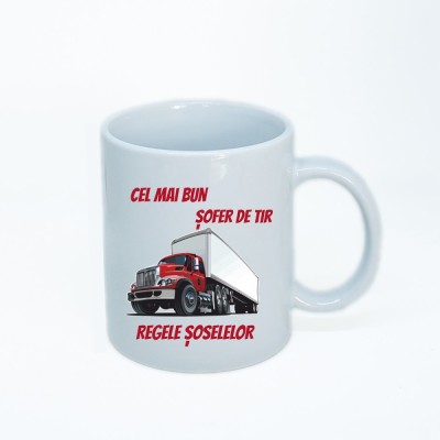Cana alba personalizata Auto Regele soselelor, INOVATIX&amp;reg;. 330ml foto