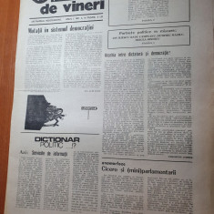 ziarul gazeta de vineri anul 1,nr. 4 / 1990-ziar aparut in cluj