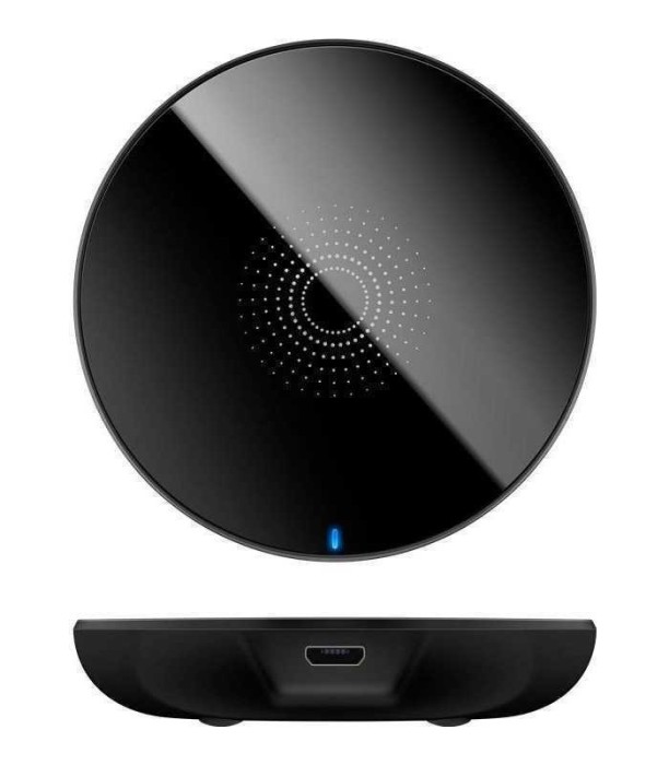 Incarcator fara fir wireless 5W negru pentru telefoane inteligente
