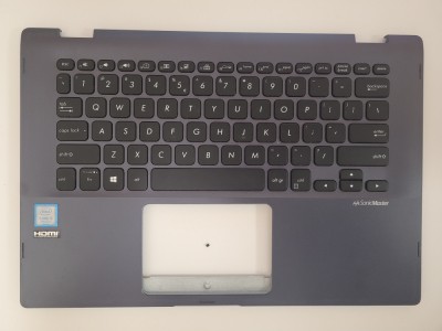 Carcasa superioara palmrest cu tastatura Laptop, Asus, VivoBook Flip 14 TP412, TP412UA, HQ20720439000, SH foto
