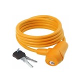 Antifurt bicicleta, otel cu protectie membrana cauciuc/silicon, cheie, ATT-0114, Oem