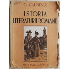 Istoria literaturii romane Compendiu &ndash; G. Calinescu (uzata)