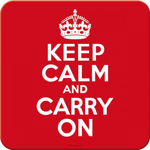 Suport de pahar - Keep Calm and Carry On
