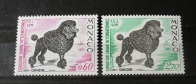 MONACO 1975/1987 - CAINI DE RASA PUDEL (caniche), serii MNH, P1 foto