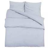 Cumpara ieftin Set cu husa de pilota, gri, 140x200 cm, bumbac