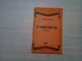 O ANCHETA - Damian Stanoiu - col. Cartea Poporului 27, F.An, 32 p.