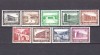 ✅ (S41) Germania Reich 1936 &quot; Ajutorul de iarna - cladiri moderne &quot; ,serie Mi. 634/642 , MH ( nestampilat cu sarniere )