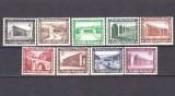 ✅ (S41) Germania Reich 1936 &quot; Ajutorul de iarna - cladiri moderne &quot; ,serie Mi. 634/642 , MH ( nestampilat cu sarniere )