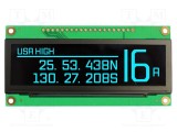 Afişaj OLED grafic 3,12&quot; 256x64 NEWHAVEN DISPLAY INTERNATIONAL albastru