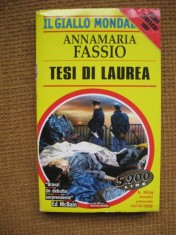 Annamaria Fassio - Tesi di laurea (in limba italiana)