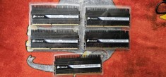 Memorie RAM Corsair Dominator 2GB DDR3, 1600Mhz, CL8 , TR3X6G1600C8D , 5 BUCATI , IN TOTAL 10 GB .