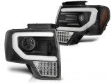 Faruri LED negre pentru Ford F150 Mk12 (2008-2014), set stanga-dreapta