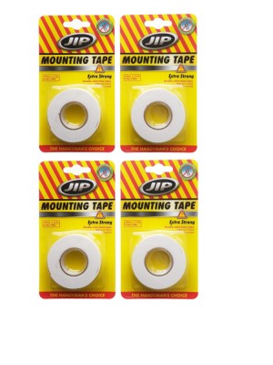 Set 4 bucati banda dublu adeziva buretata 19 mm x 2.3 m, Jip foto