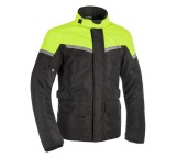 MBS Geaca textila impermeabila Oxford Spartan, versiune lunga, negru/galben-fluo, L, Cod Produs: SM210102LOX