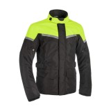 MBS Geaca textila impermeabila Oxford Spartan, versiune lunga, negru/galben-fluo, S, Cod Produs: SM210102SOX