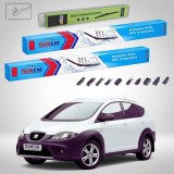 Cumpara ieftin Ștergătoare Seat Altea Freetrack 5P5 5P8 2007-2015 | Set Față și Spate Flat &ndash; TeamCar&reg;