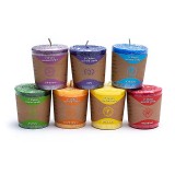 SET 7 LUM&Acirc;NĂRI PARFUMATE VOTIVE CHAKRALE